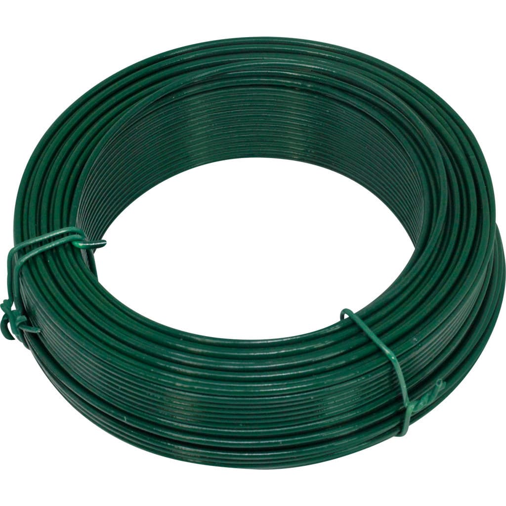 Arame P/ Tela Revestido Pvc 1kg Verde Bwg14 2,11mm Tradestar