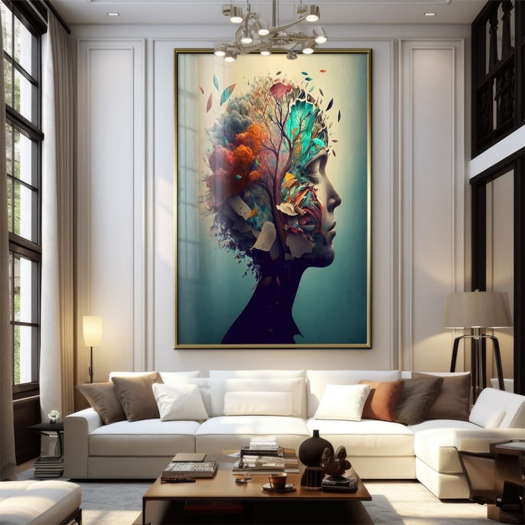 Quadro Decorativo GRANDE Alta Resolução Para Sala Quarto Escritório Quadro Psicologia 2