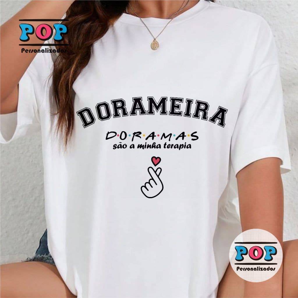 Camisa Dorameira Doramas São A Minha Terapia Kdrama Blusa Eu Amo Dorama Drama Coreano