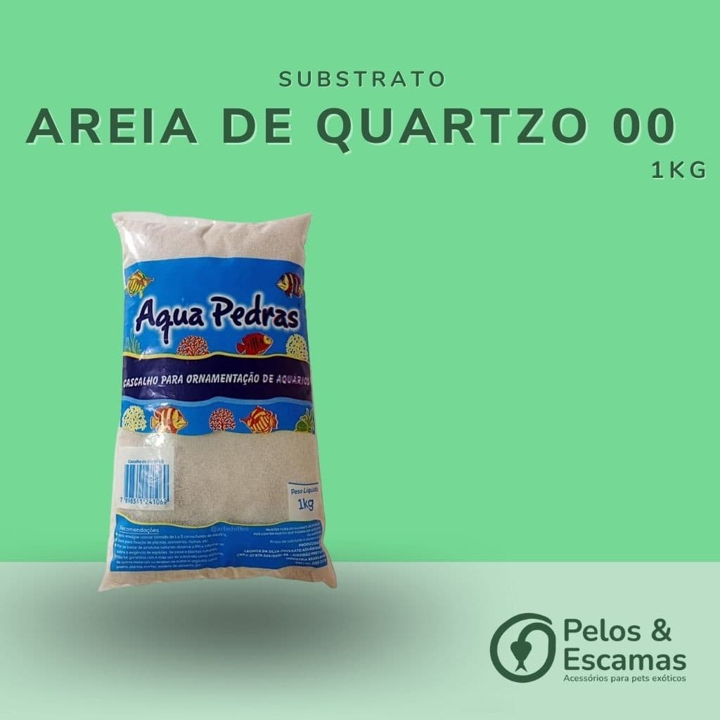 1Kg Areia de Quartzo nº 00 - Banho a Seco para Roedores