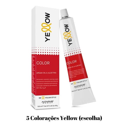 Kit 5 Colorações Yellow By Alfaparf 60g - Escolha as Cores