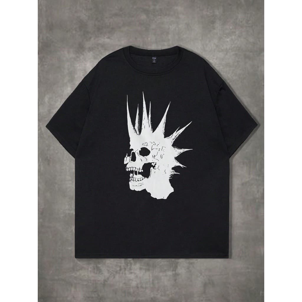 Camiseta Hallowen Gotica Emo Caveira Punk Lançamento. Temos Plus Size Envio Rapido