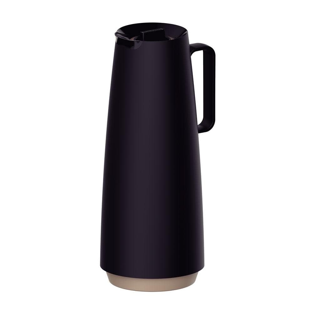 Bule Garrafa Térmica Exata em Plástico Com Ampola de Vidro 1 l Preto - Tramontina 61636103