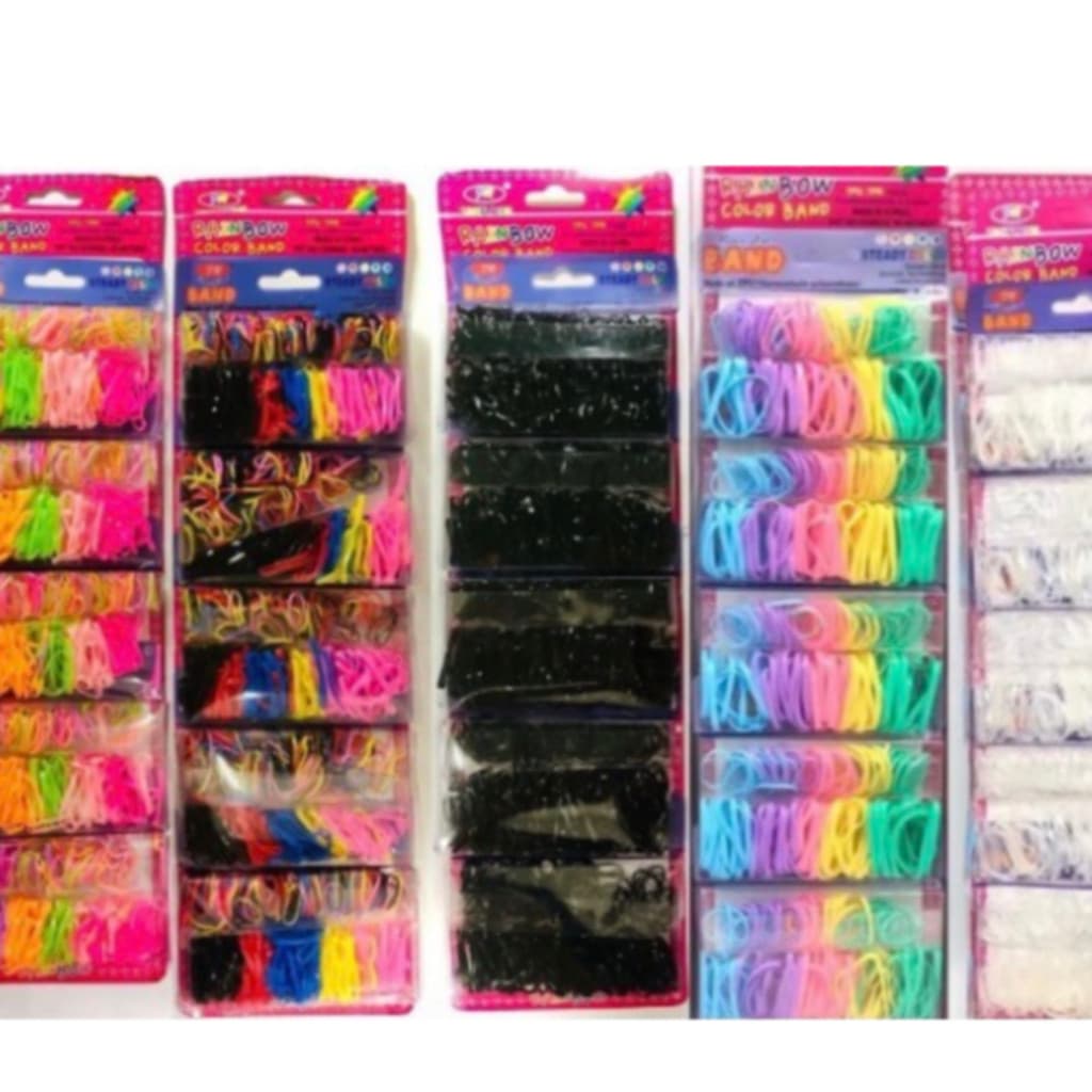 KIT 3/5 Caixas Liguinha Elásticos de Silicone Para Cabeloliligirl