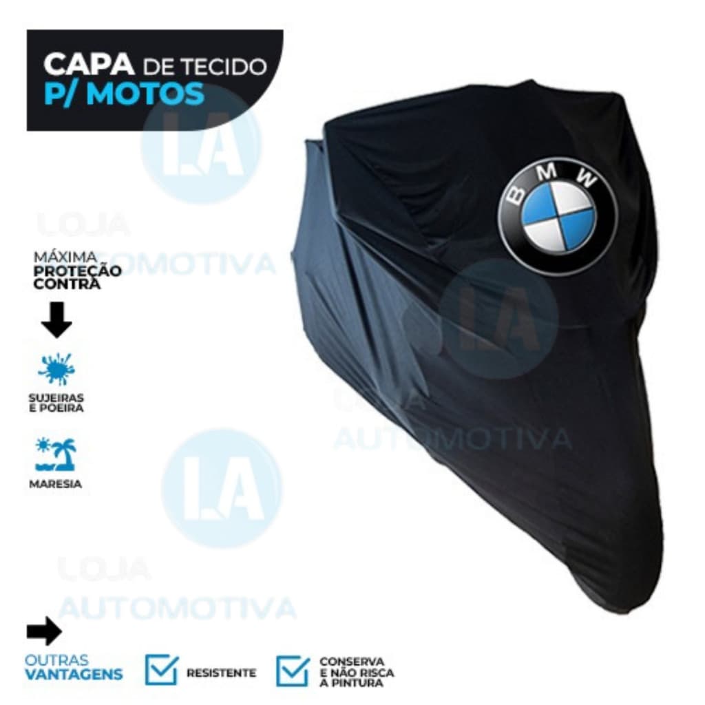 Capa Para Cobrir Moto Bmw R 1200 1250 Gs Adventure Com Bauletos Tecido Lycra Permeavel