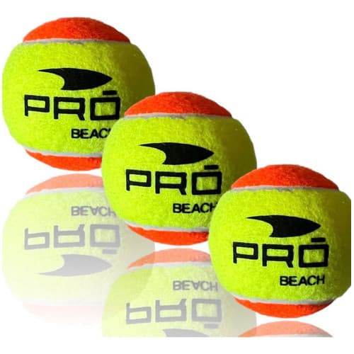 Kit 3 Bolinhas Beach Tennis Pró Praia Areia Quadra Treino Cor Amarelo