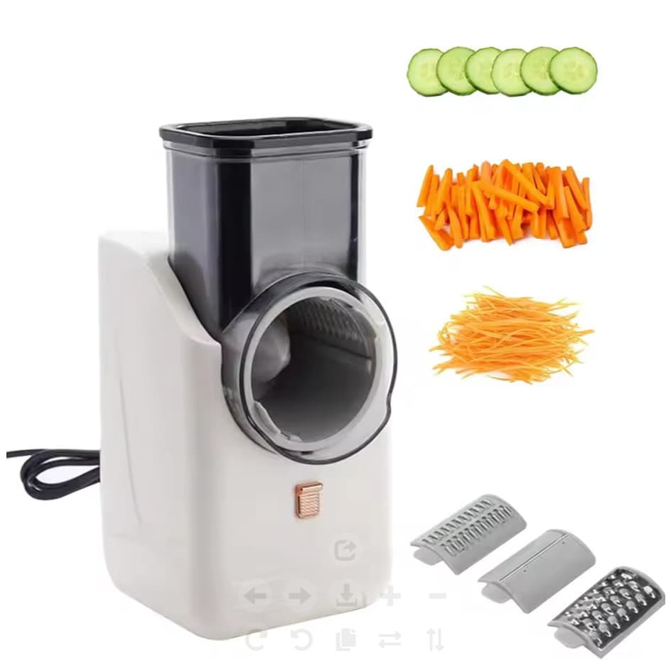 Versatile Electric Cheese Grater Detachable Electric Salad Maker for Home Kitchen Vegetable Slicer for Potato Cheeses