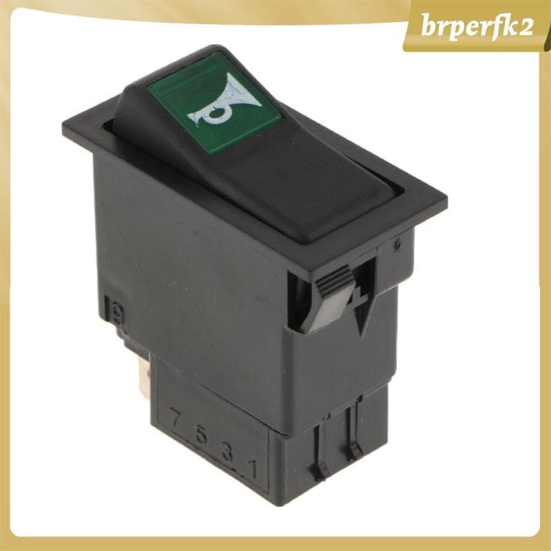 [Brperfk2] Interruptor De Botão De Buzina Universal De 2 Pinos Liga/Desliga Para Trem De Engenharia De Caminhão De Carro