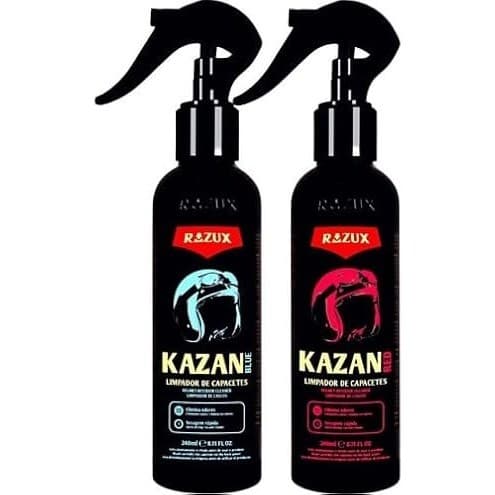 Kazan Red ou Blue 240 Ml Limpador De Capacetes Razux/vonixx