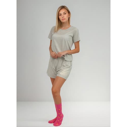 Pijama Curto Feminino Colorido Liso Short Doll Básico