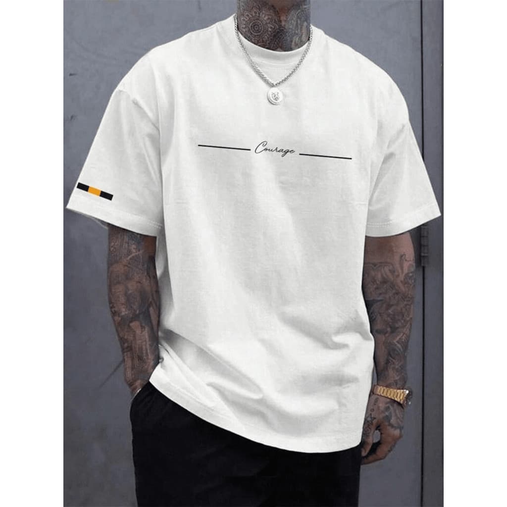 Camisa Camiseta Masculina Courage 100% Algodão - Envio Imediata