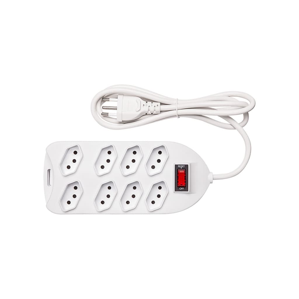 Protetor Eletrônico Intelbras com 8 tomadas EPE 1008+ Branco