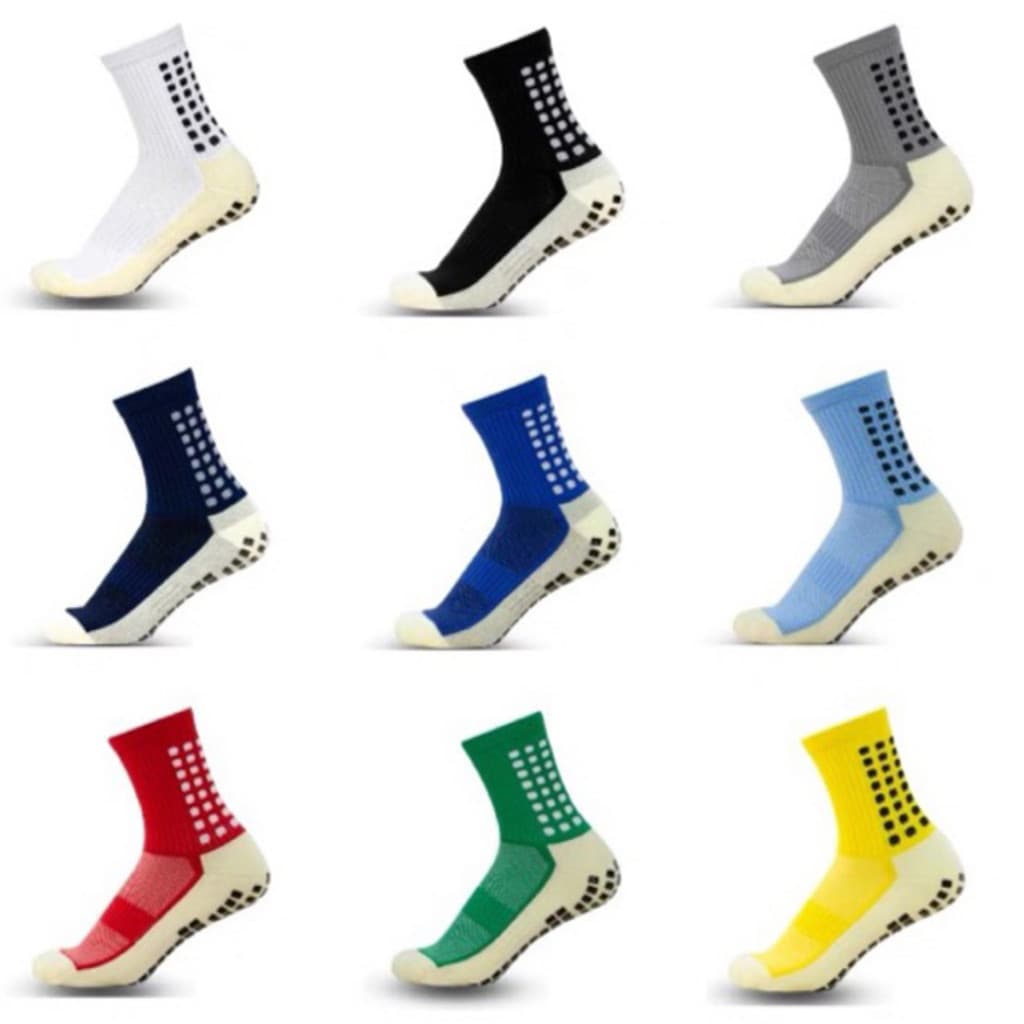 Kit 2 Pares De Meias Esportivas Futebol Algodão Antiderrapantes De Alta Qualidade