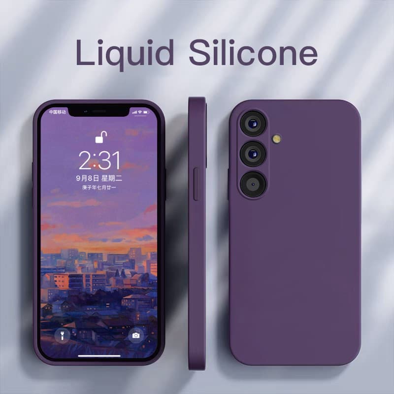 S24 S23 Estojo Ultra Plus Protetor De Lente De Silicone Líquido Para Telefone Samsung Galaxy S24 S 24 S24Ultra Capa