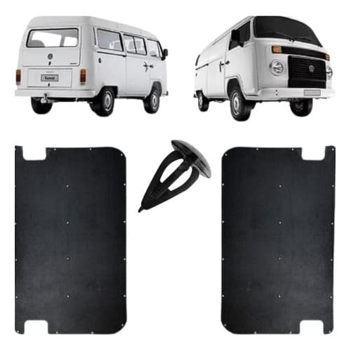 Par Revestimento Lateral Traseira Kombi 98/14 Papelao Forro