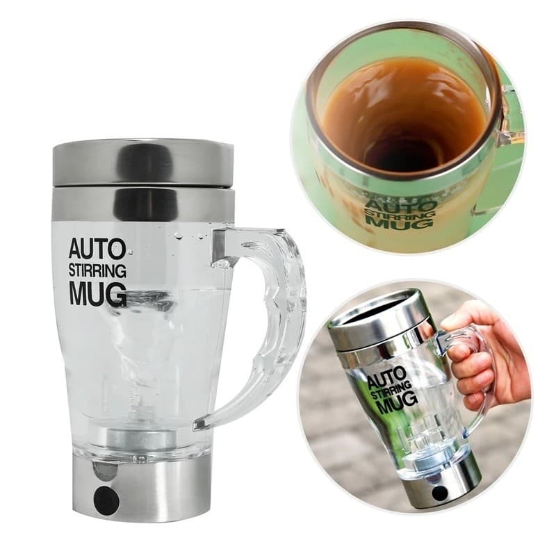 Copo Mixer Automática Misturador Shake Leite Café Suco Auto Mug 350ml