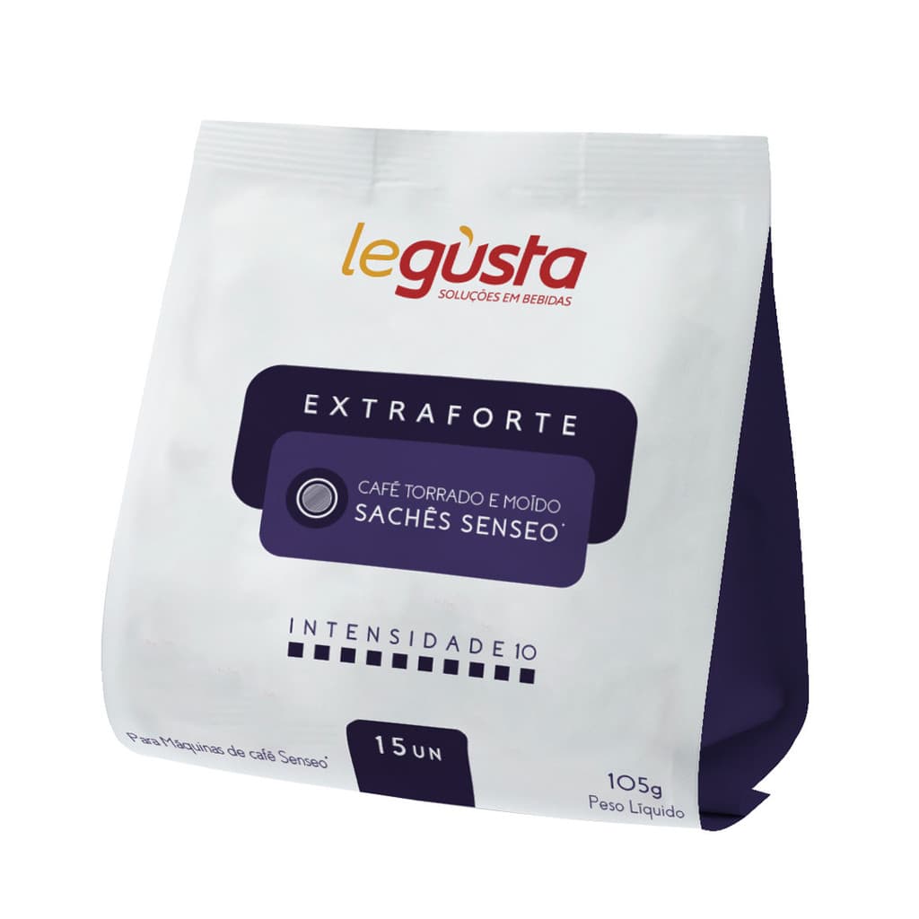 Caf茅 Compat铆vel Senseo Extra Forte Legusta 15 Unidades