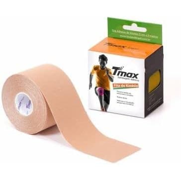 Fita Adesiva Tmax Bandagem Funcional Elástica Fisioterapia Cor Bege