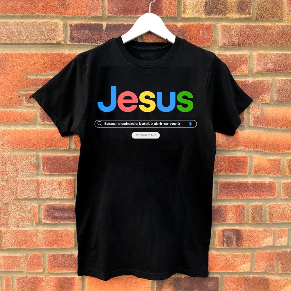 Camiseta Unissex Algodão Jesus Busca Cristão Evangelica