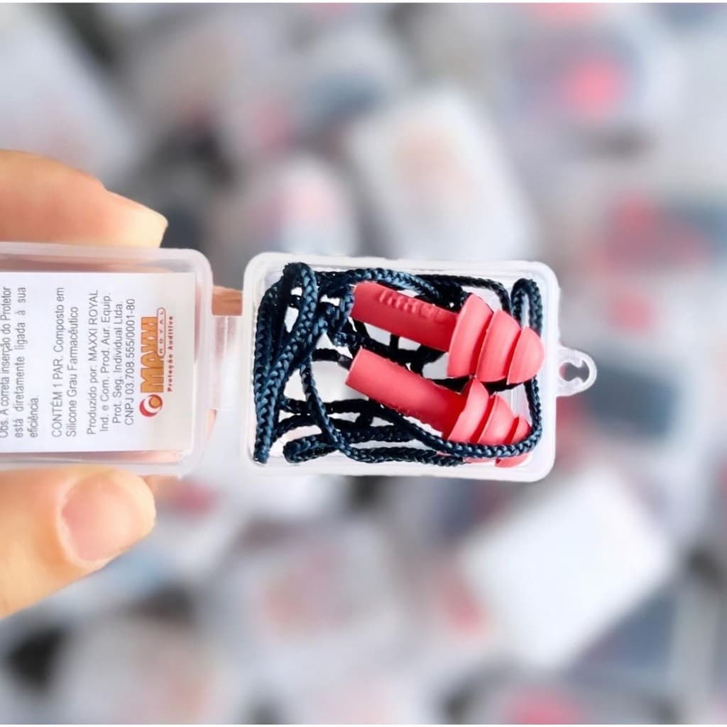 PROTETOR AURICULAR PLUG MULHERES PARA ELAS ROSA ROXO VERMELHO MAXXI