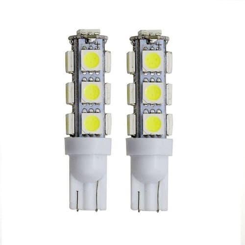 Lâmpadas 13 Leds T10 Pingo Super Branca Xenon Par