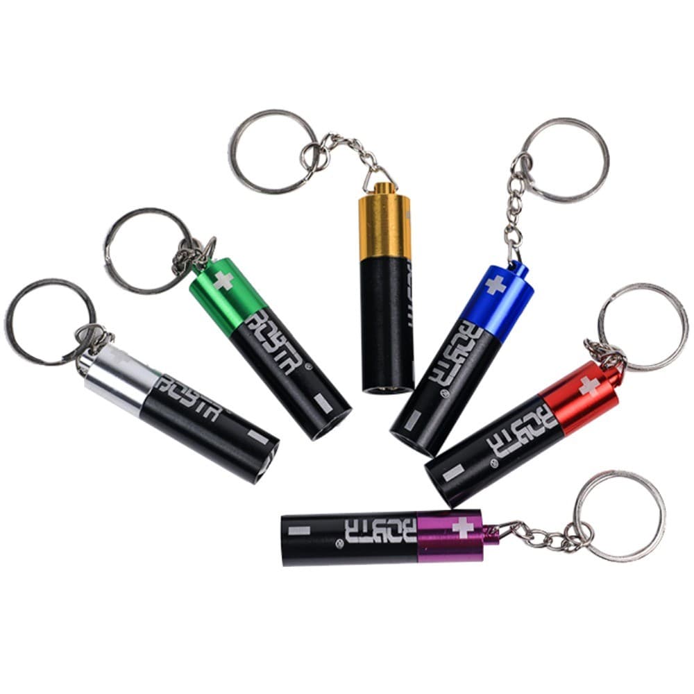 Destacável Mini Bateria De Metal Pingente Bolso Canudo Portátil Ferramenta De Transporte Diário