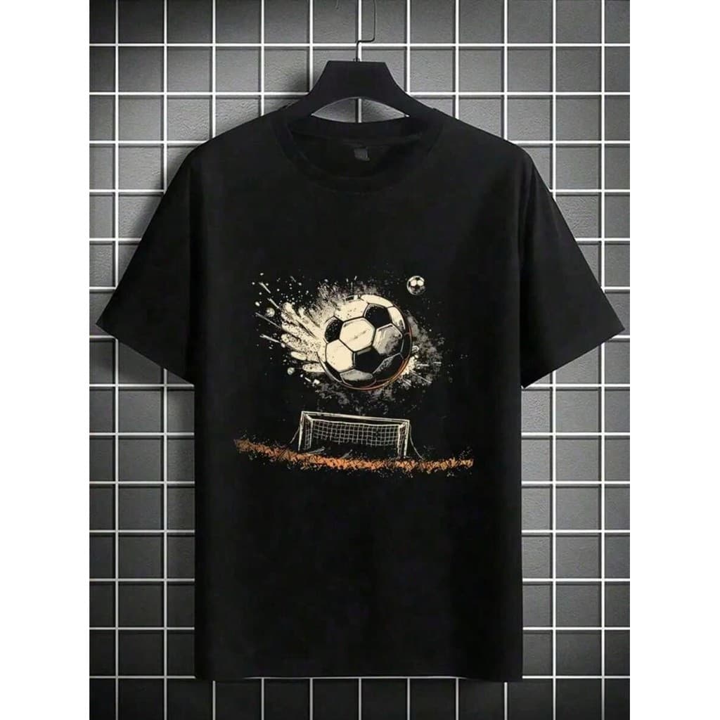 Camiseta infantil para Meninos Estampa De Bola GOL trave blusa 100% algodão