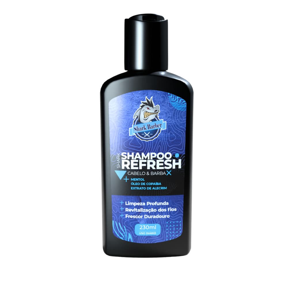 Shark Barber Shampoo Cabelo & Barba Refresh 230mL