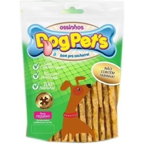 Osso Ossinhos Dogpets Palito Sabor Frango Bolsa para Cães 100g