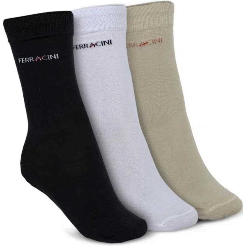 Kit Bl 3 Pares De Meia Algodão Cano Longo Ferracini