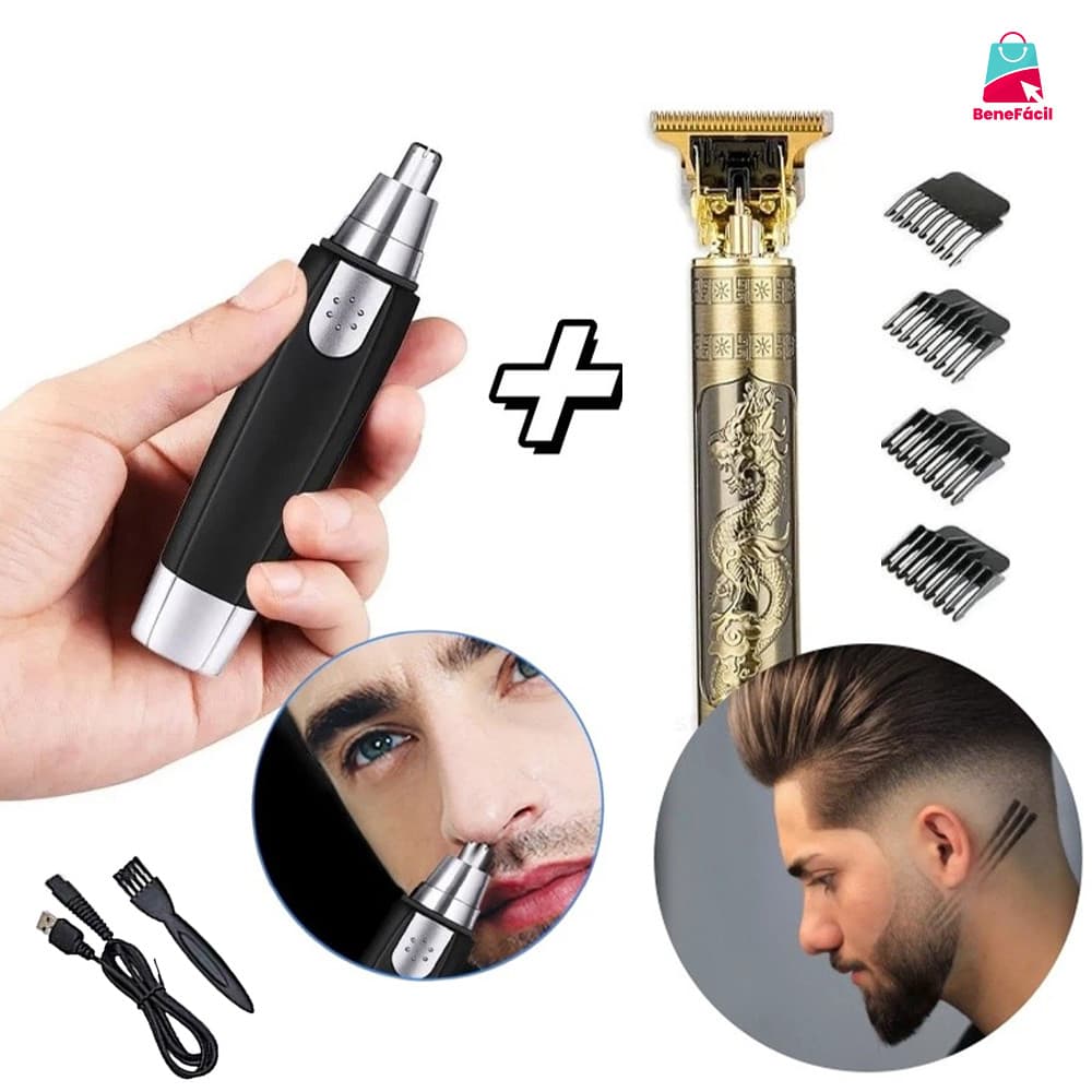 Barbeador para homens barbeador nasal punho de metal barbear manual depilação facial multifuncional