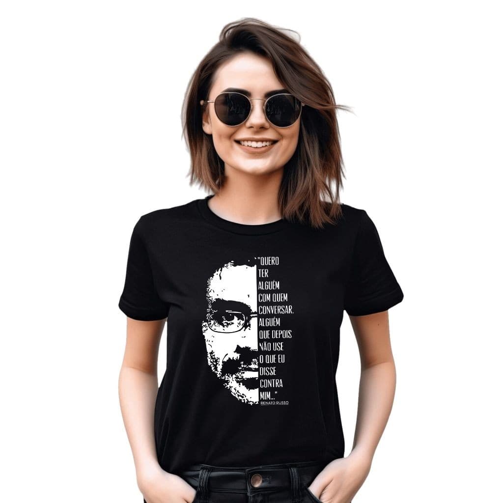 Camiseta Unissex Legião Urbana Rock Banda Mpb Musica Violão - Blusa de Malha 100% Algodão - Envio Rápido - DR Bigorna