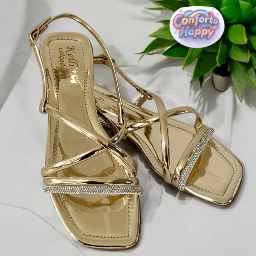 Sandália Feminina Rasteirinha Adulto Super Confortável 01