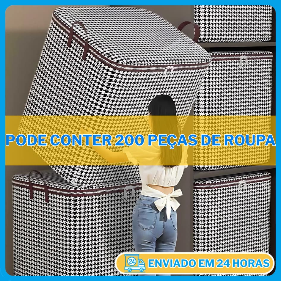 KIT 110L/140L/180L Caixa De Armazenamento De Grande Capacidade Para Colchas E Roupas Domésticas ND-08/09/10