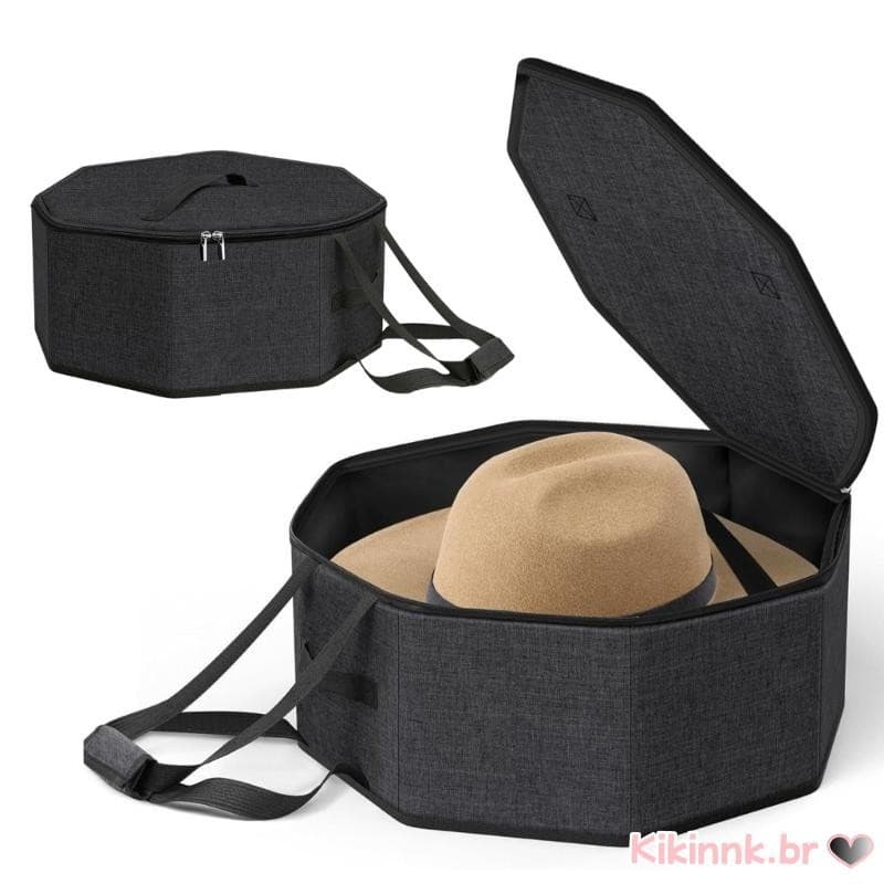 Caixa Armazenamento Chapéu Alça Transporte Bolsa Cowboy Fácil Transportar