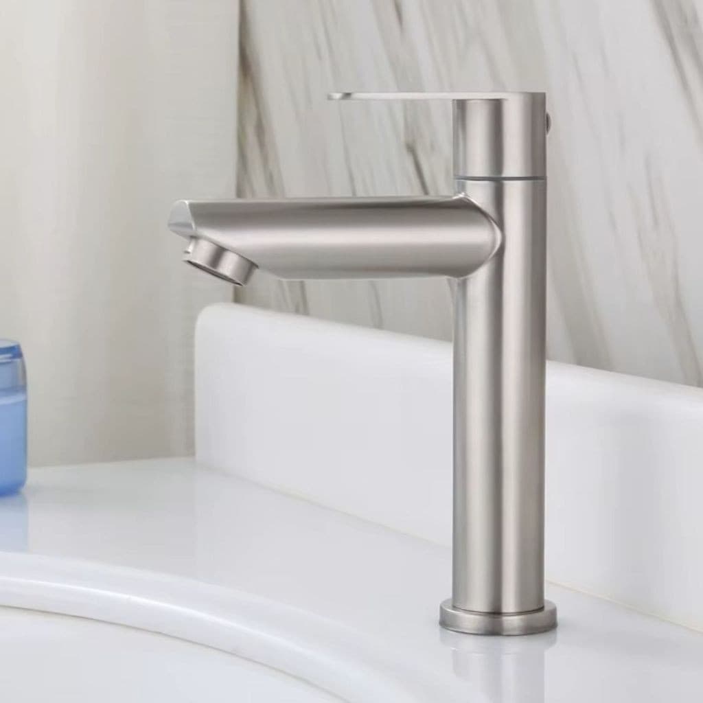 Torneira Banheiro Inox Premium Bancada Moderna