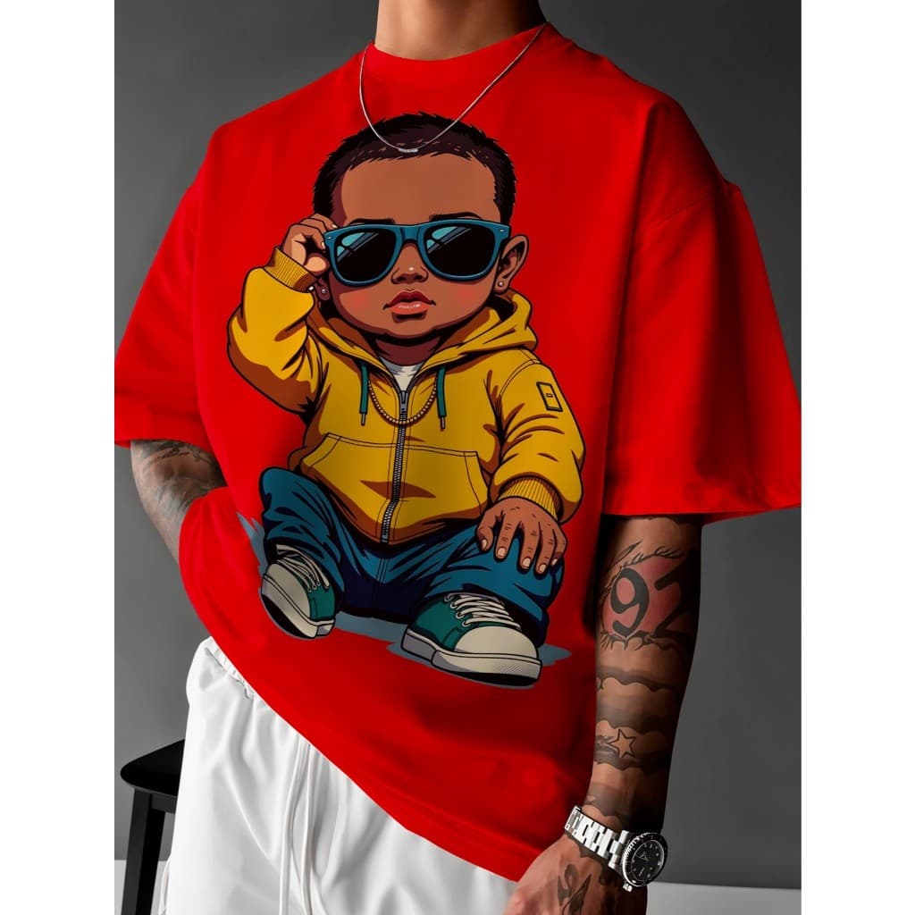 Camisa Camiseta Neném Estiloso strewear overzised DTF Ref-3393