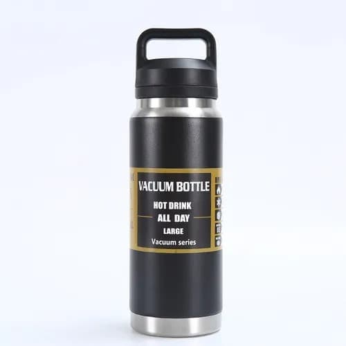 Garrafa Térmica Grande Capacidade Esportiva De Viagem Tampa De Portátil 1100ml/1,1Litro