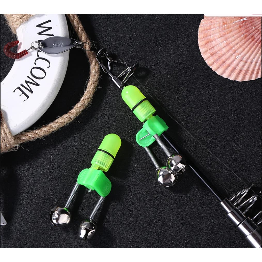 Alarmes De Mordida De Pesca Cana Sinos De Haste Ponta De Grampo Sino.-Makeupnails-