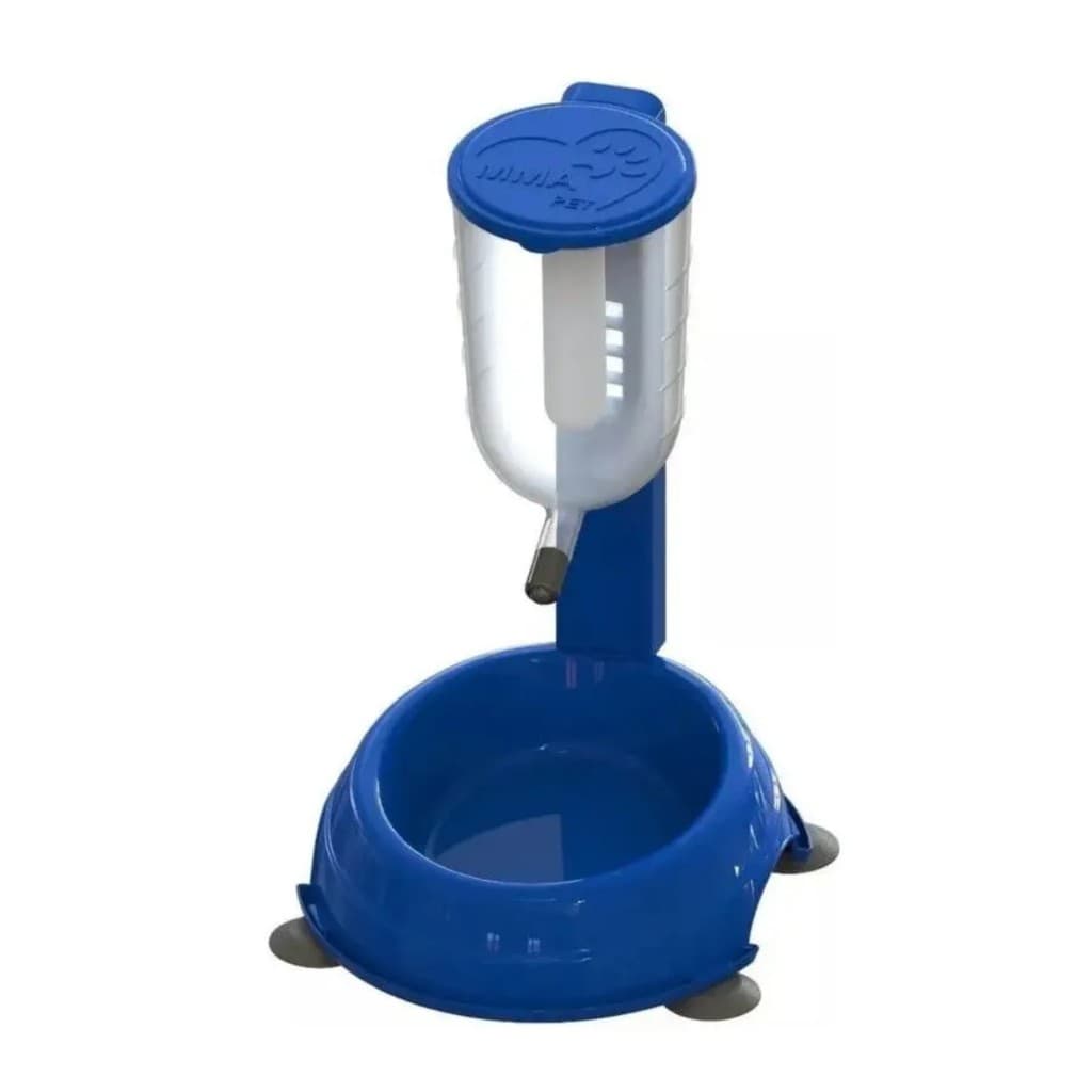 2 em 1 Bebedouro e Comedouro Pop Star AZUL | MMA Pet - Bebedouro Automático + Comedouro Anti-Formiga