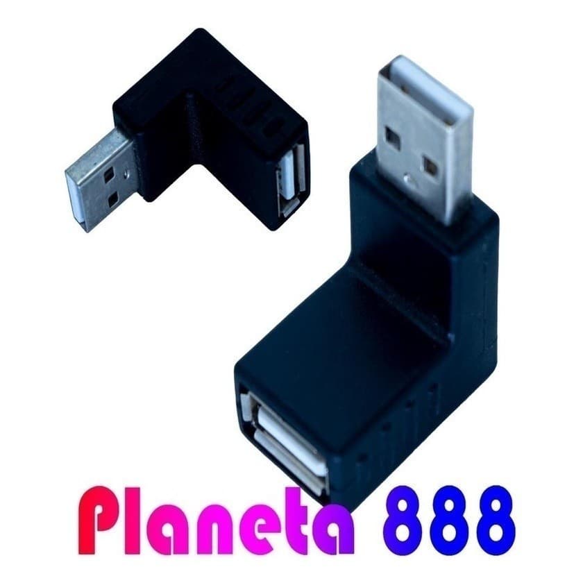 Conector Adaptador Usb 2.0  Femea X Usb 2.0 Macho Tip L Tg