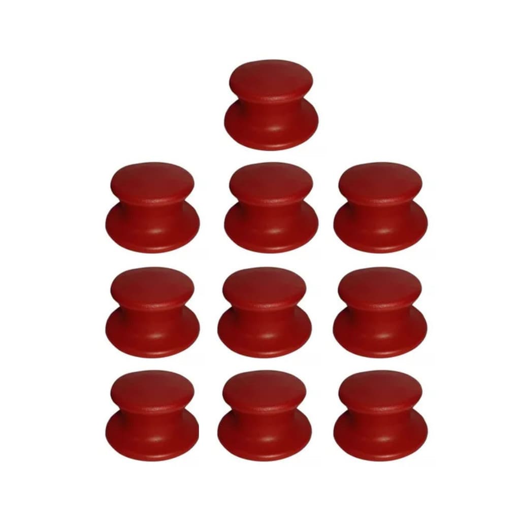 Kit 10 Pomel Vermelho Para Tampa Panelas e Frigideiras