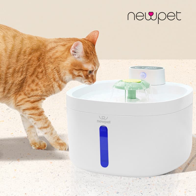 Fonte de água automática para gatos com sensor inteligente 2.6L com luz LED Ultra silenciosa USB