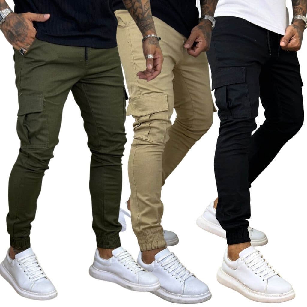 Calça G-star Jogger Masculina Kit 3 Peças Cores Direto da Fabrica
