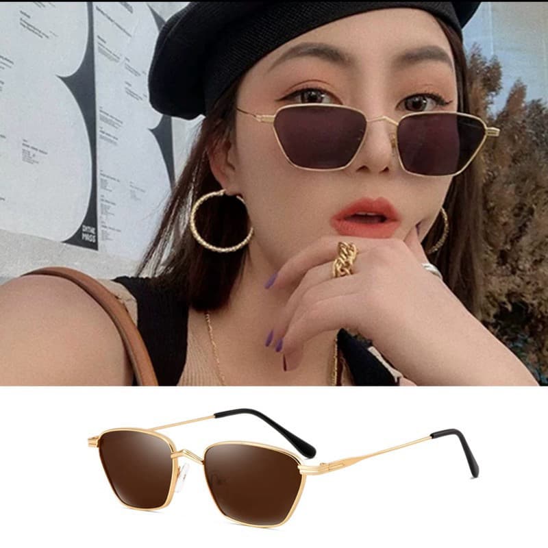 Óculos De Sol Modelo Idol Vintage Clássico Com Armação De Metal Unissex