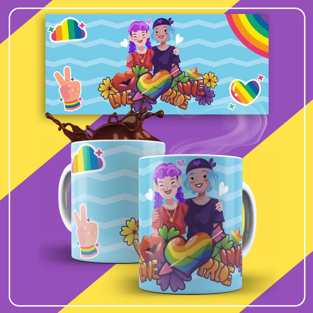 Caneca Personalizada Xicara Branca Grande Caneca de Porcelana Personalizada Amor Dia dos namorados J32