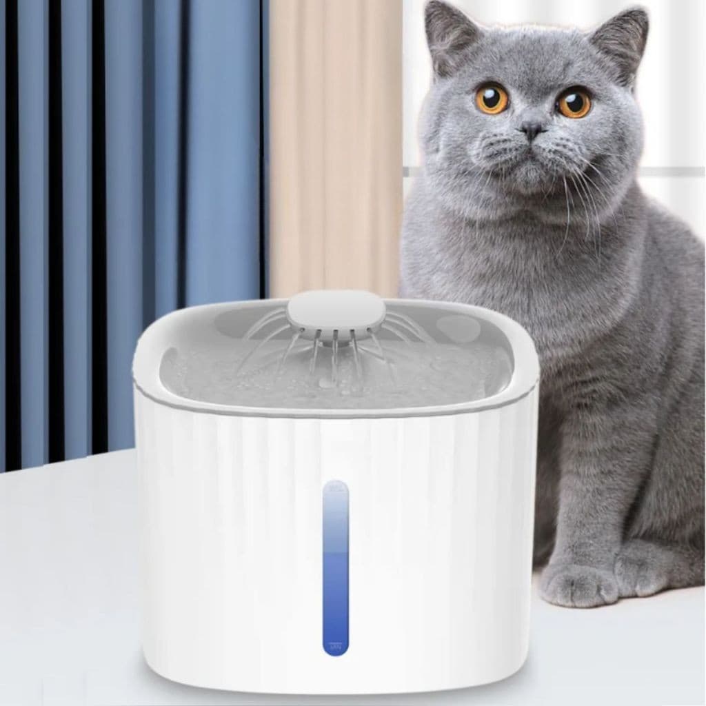 Bebedouro Fonte de Água Elevado Automático Com Filtro 3 Estágios Para Pet Cachorro Gato