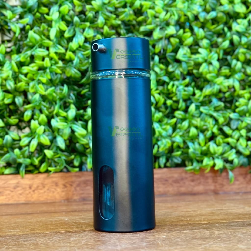 Galheteiro Wolff Suporte Azeite Vinagre de Vidro com Metal Preto 160ml Mesa Posta