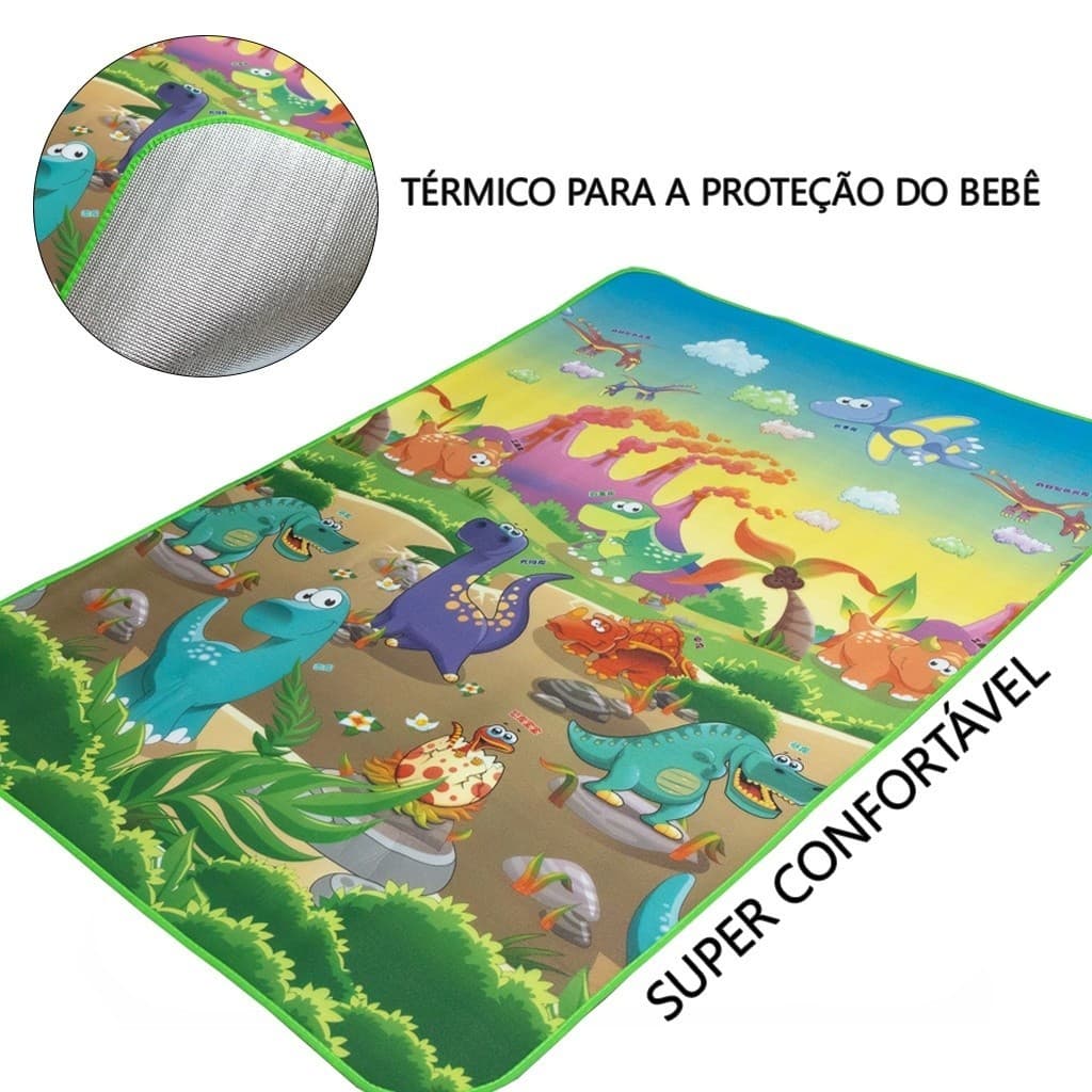 Tapete Tatame Atividades Infantil Bebê Térmico Impermeável