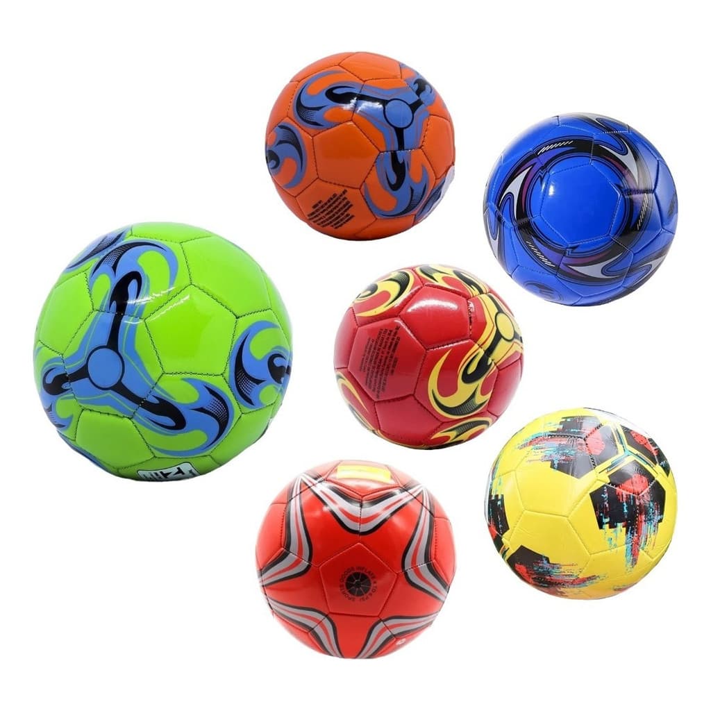 Bola De Futebol Couro Sintético Cores Sortidas